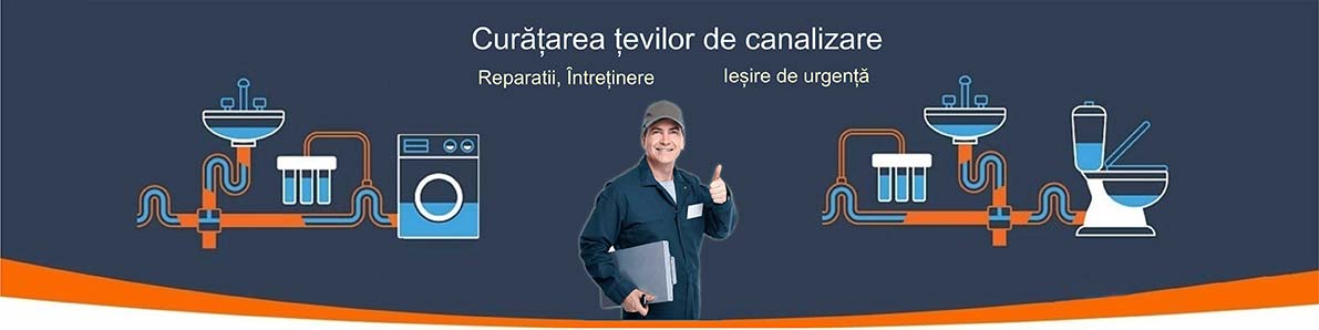 Curatarea tevilor de canalizare 